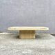 Low table in travertine and onyx 80'