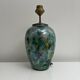 Decorative lamp base fixed under vintage glass Laque Line France