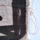 Vintage Korhogo Senoufo canvas tapestry L.103 cm