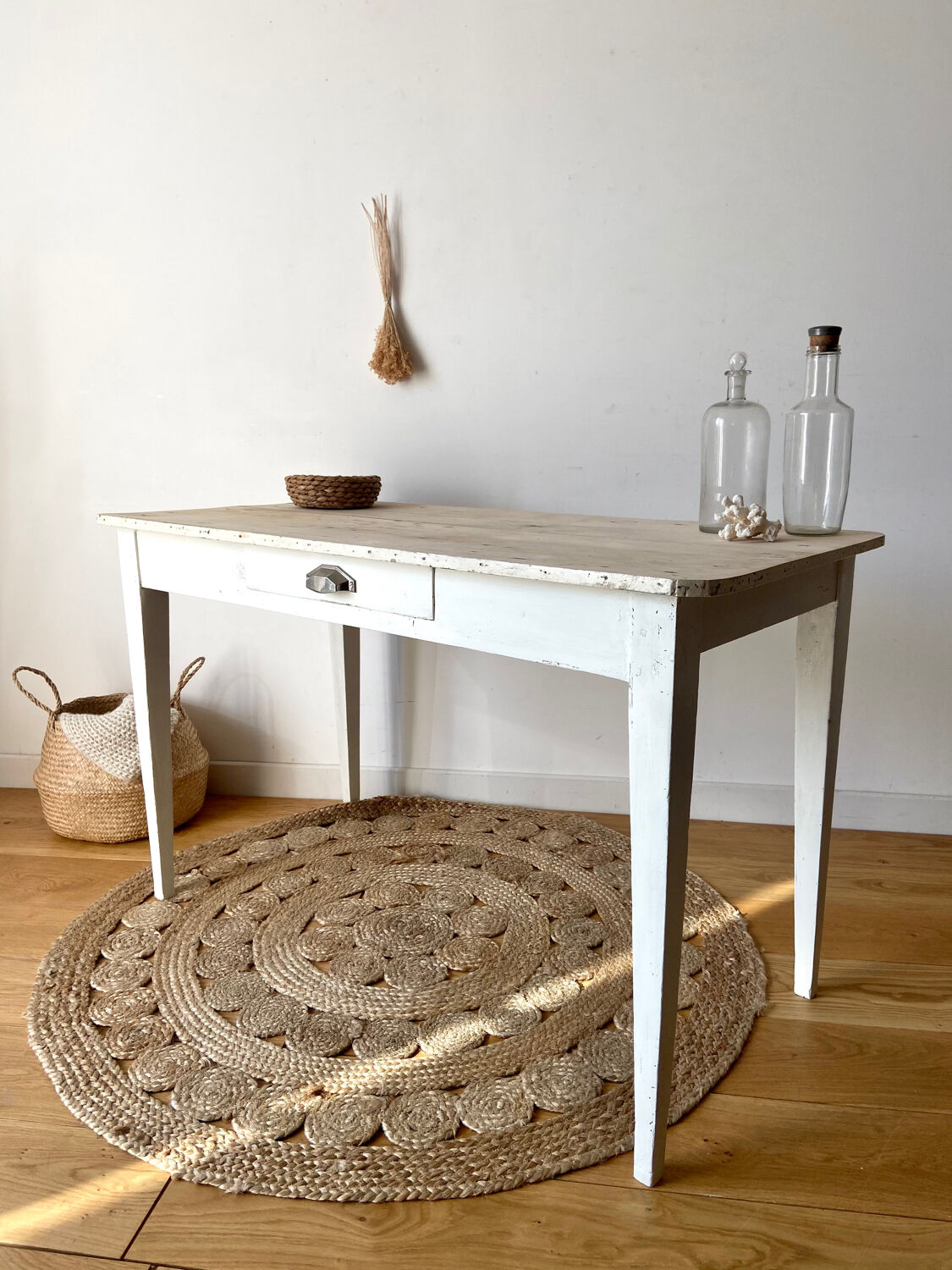 Patinated farmhouse table