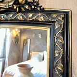 Antique mirror with Napoleon III pediment