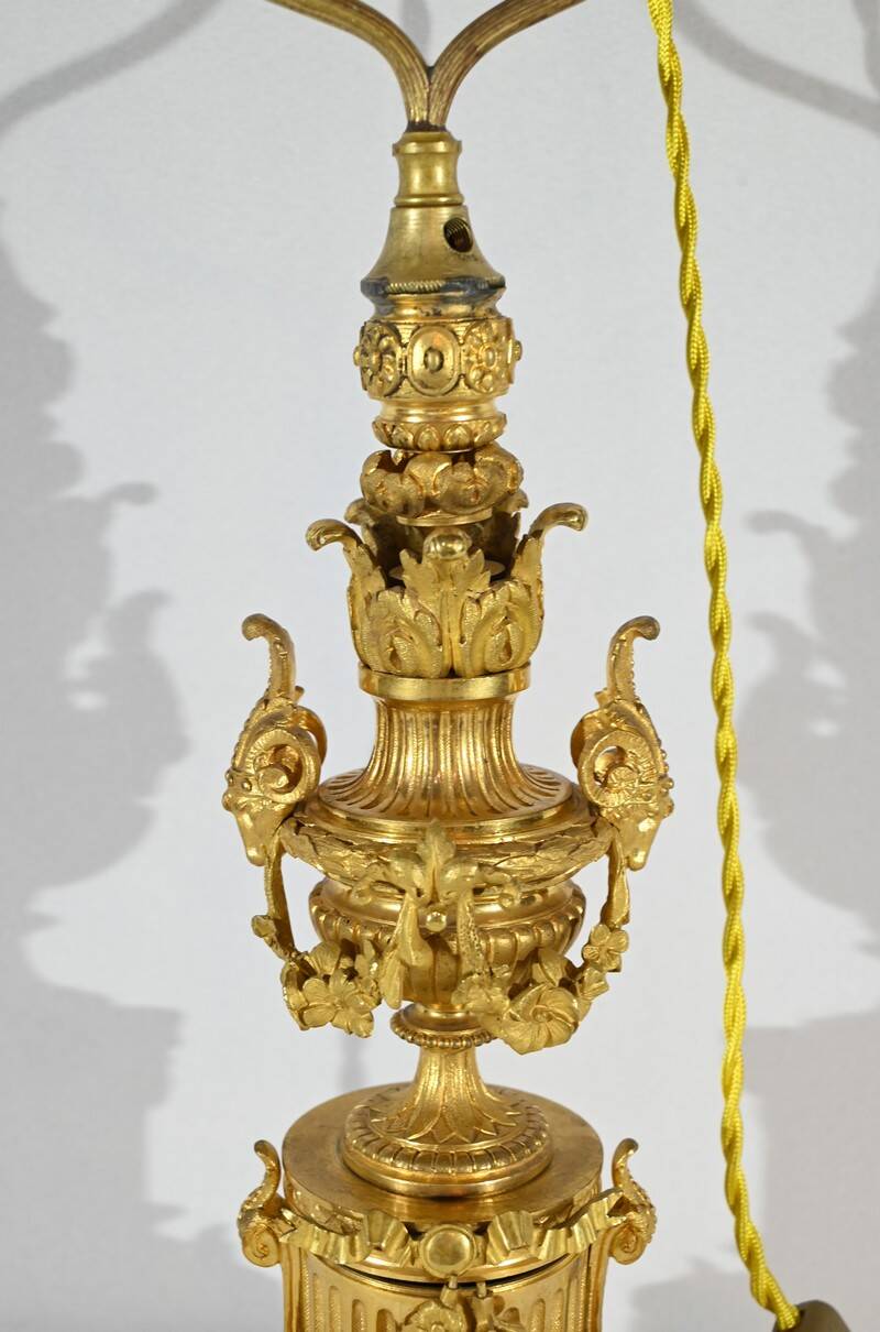 Lampe en Bronze Doré, époque Napoléon III – Milieu XIXe