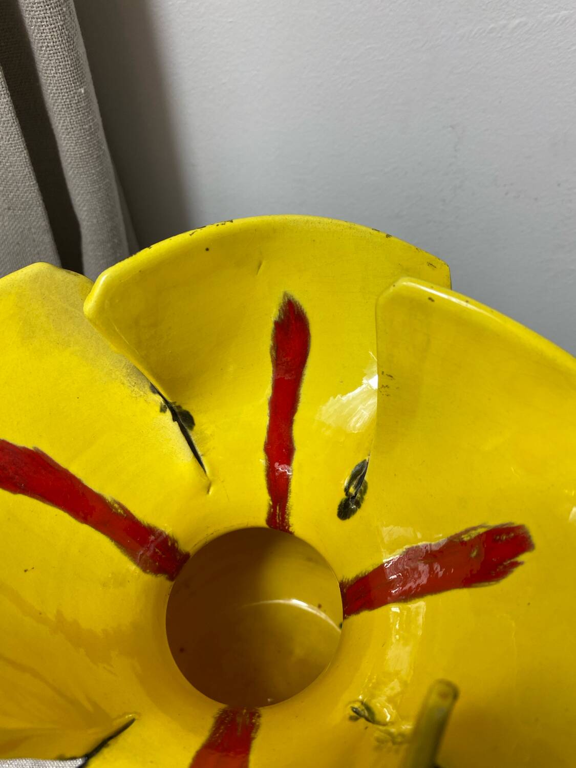 Vallauris ceramic flower vase