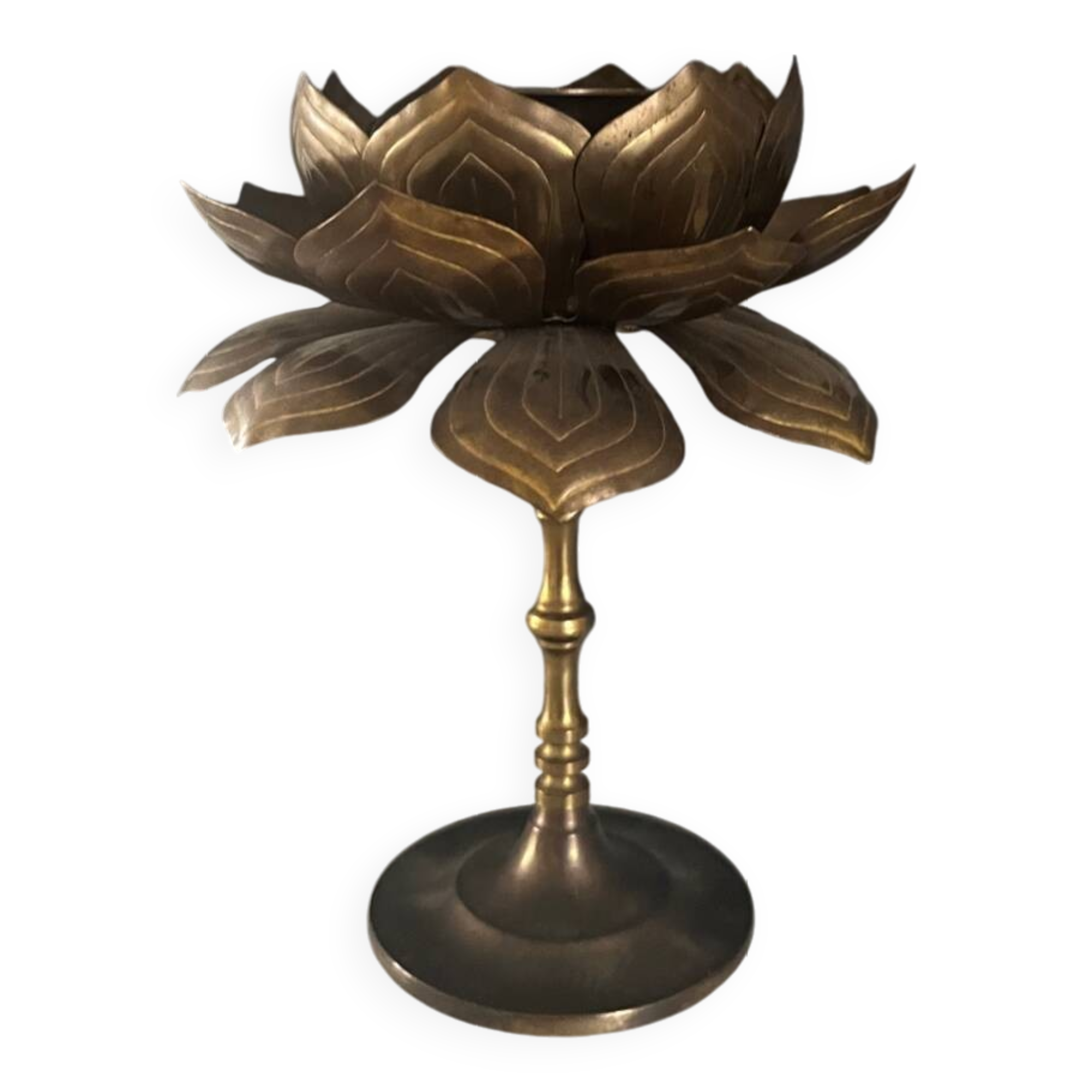 Lotus flower candle holder