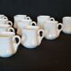10 old porcelain cream jars