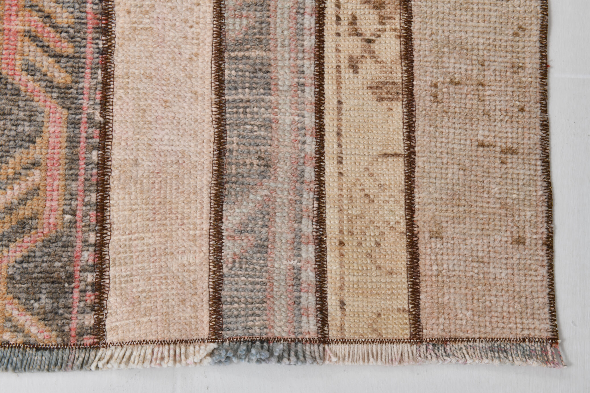 2x10 ethnic vintage runner rug, 72x321cm