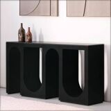Palermo console in stained wood made in Marrakech