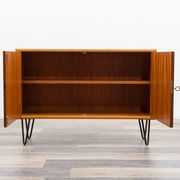 Two-door chest of drawers/sideboard with hairpin legs, 1960s. Restored