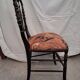 Chaise Napoléon III en bois noirci