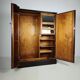 Armoire compacte pour homme en chêne Art Déco anglais
