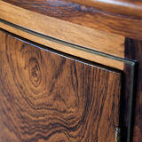 Compact danish corner cabinet in rosewood