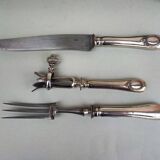 Ensemble de rôtisserie à découper en argent sterling