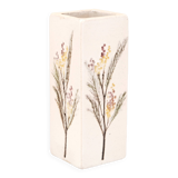 White ceramic herbarium vase by Raymonde Leduc, Vallauris, 1960s