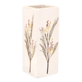 White ceramic herbarium vase by Raymonde Leduc, Vallauris, 1960s