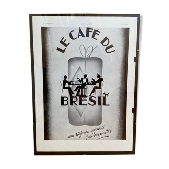 Advertising poster Le Café du Brazil 24 April 1937