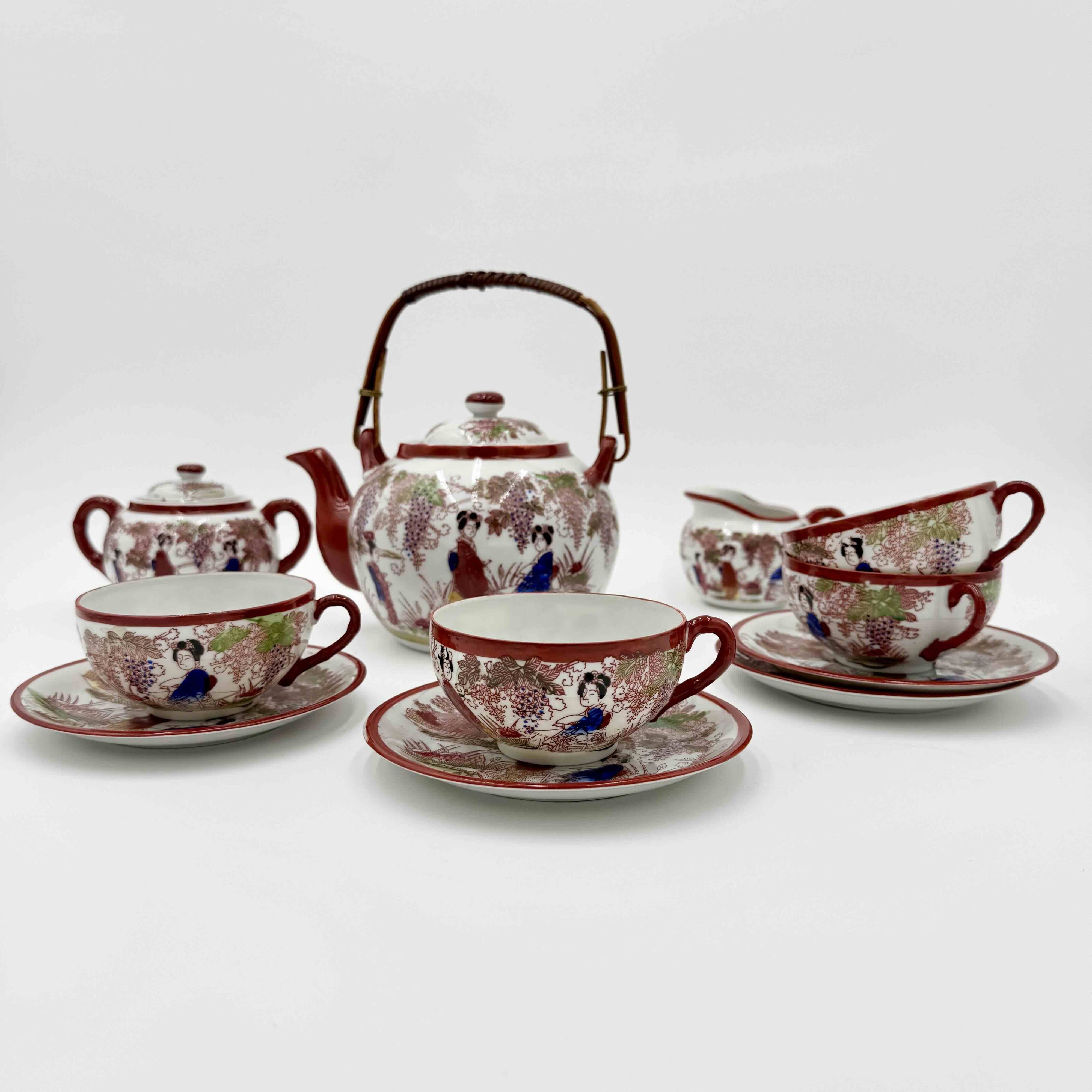 Japanese fine porcelain tea set