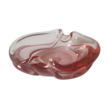 Csa ashtray in blown glass 70s