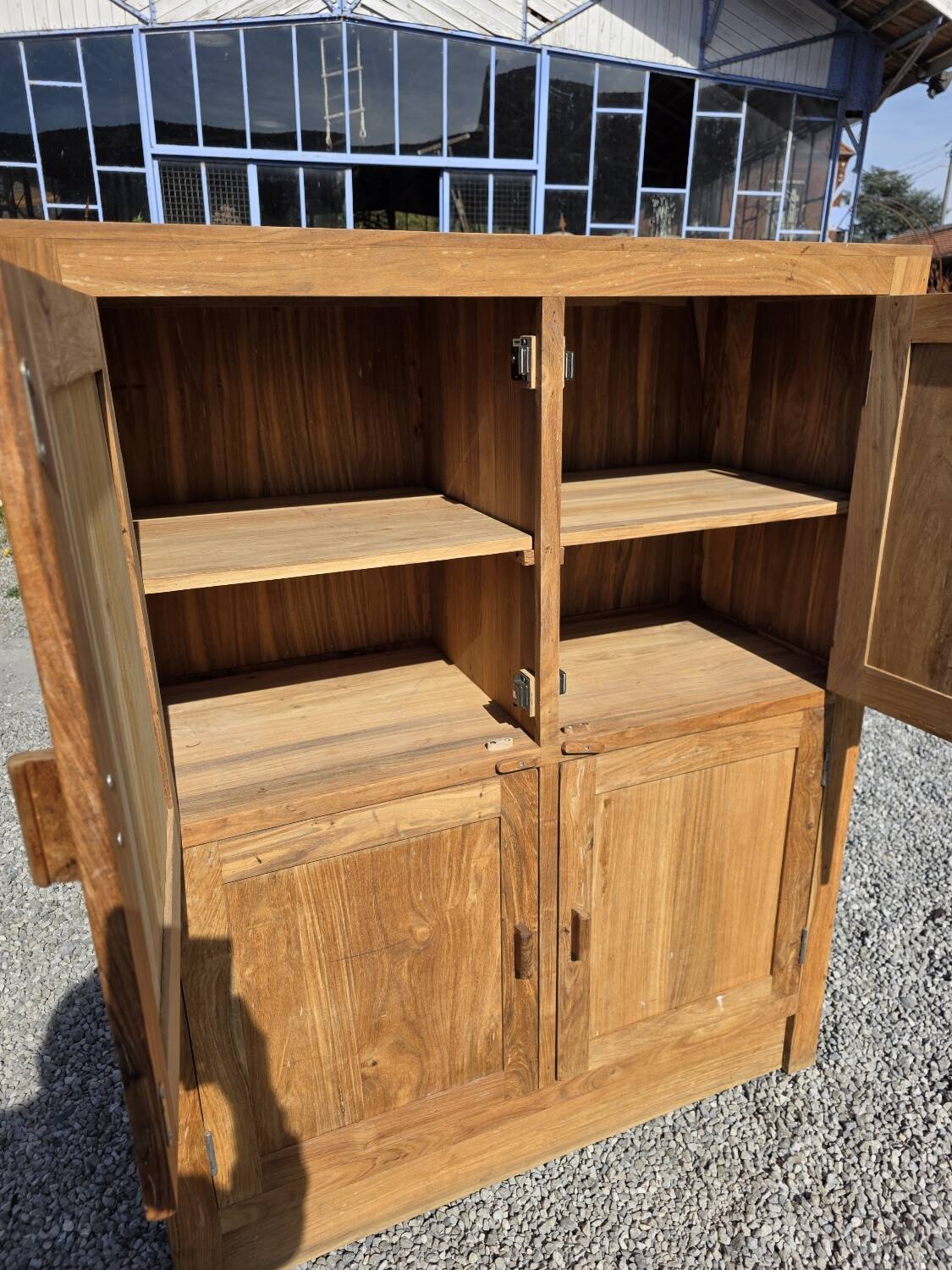 1980s teak 4-door sideboard
