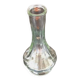 1970s Vase / Soliflore with body on shower stand Transparent glass
