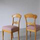 6 Mix & Match Swedish Biedermeier Golden Birch Chairs