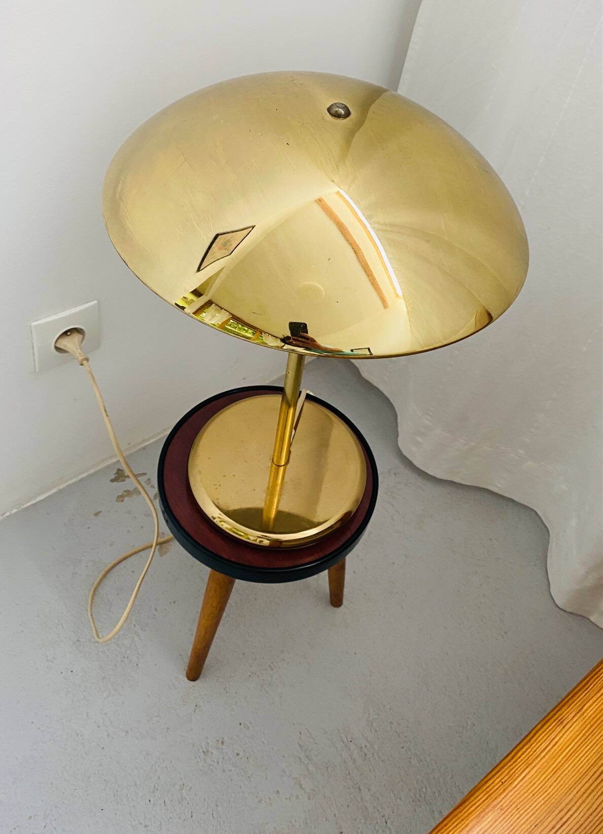 IKEA gold metal lamp from the 70s