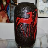 Large vintage ceramic vase from scheurich germany 1970