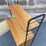 Meuble bibliothèque Scandinave Vintage années 1960s Meuble à échelle