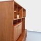 Vintage Scandinavian double bookcase in teak from the 60s