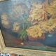 Painting, painting, oil on cardboard bouquet of flowers