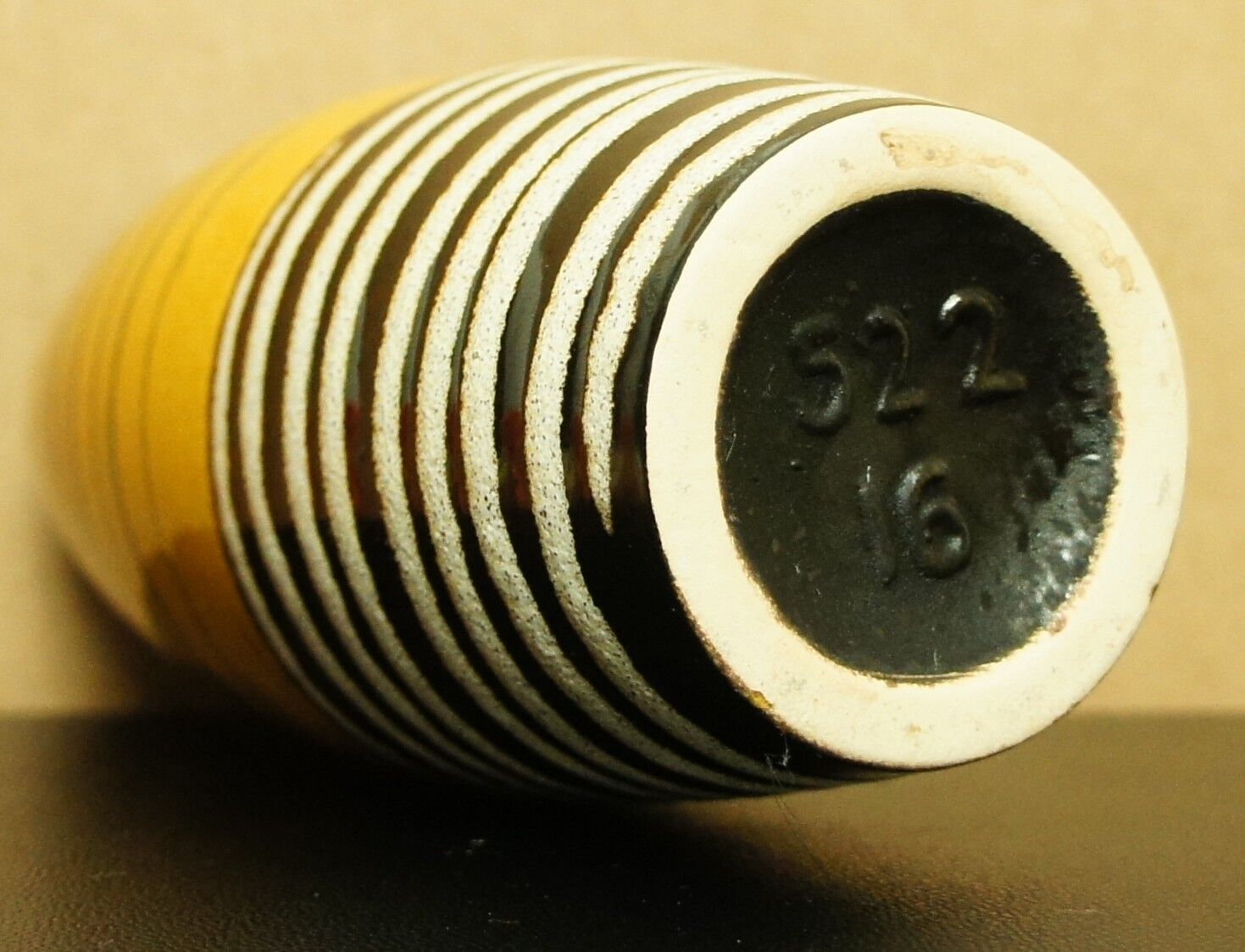 Vintage ceramic oblong vase