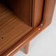 Midcentury Danish cabinet with tambour doors in teak by Dyrlund 1960s