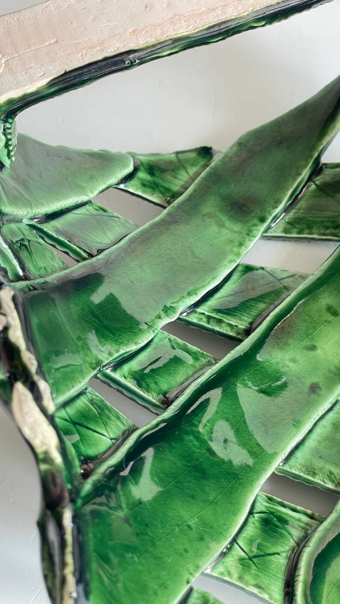 Wall lamp ceramic craftsmanship vintage