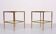 Tables d'appoint en laiton attribuées à Maison Baguès, France, années 1970