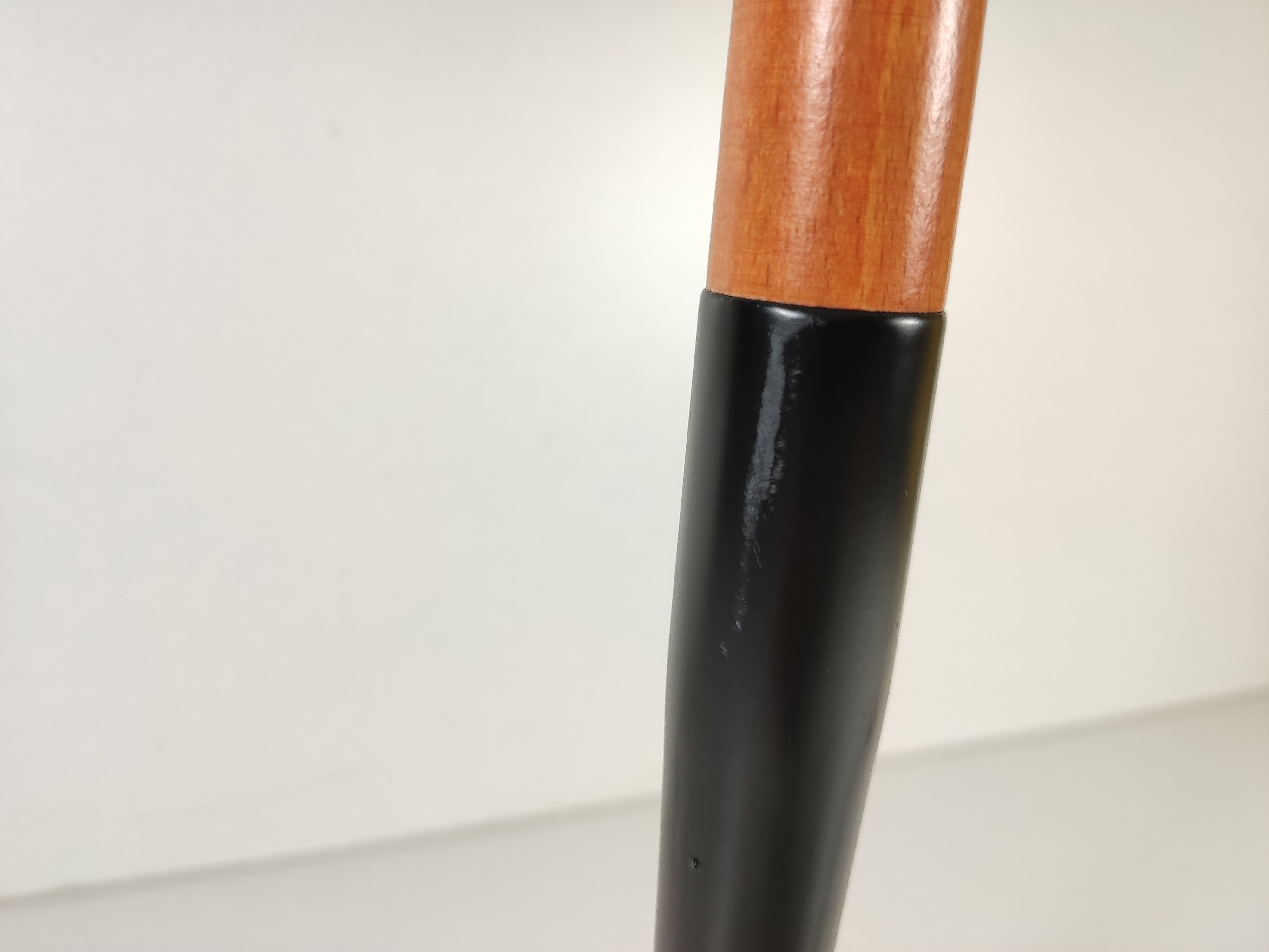 Black mushroom lamp Aluminor years 80