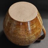 Pyrite stoneware pitcher from the 60s-70s, 20th century ceramic