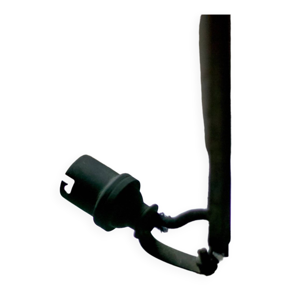 Lustre signé Muller Frères Lunéville , suspension Art déco, lustre bronze nickelé, lampe de plafond,