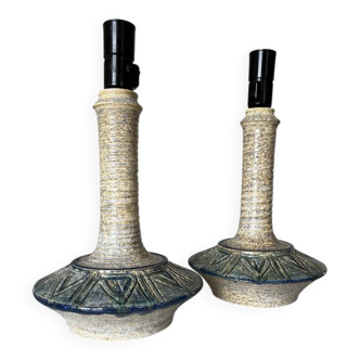 Pair table lamps by Jette Hellerøe for Axella, Denmark, 1970s, set of 2