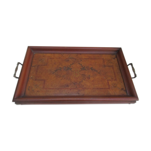 plateau de service marqueterie