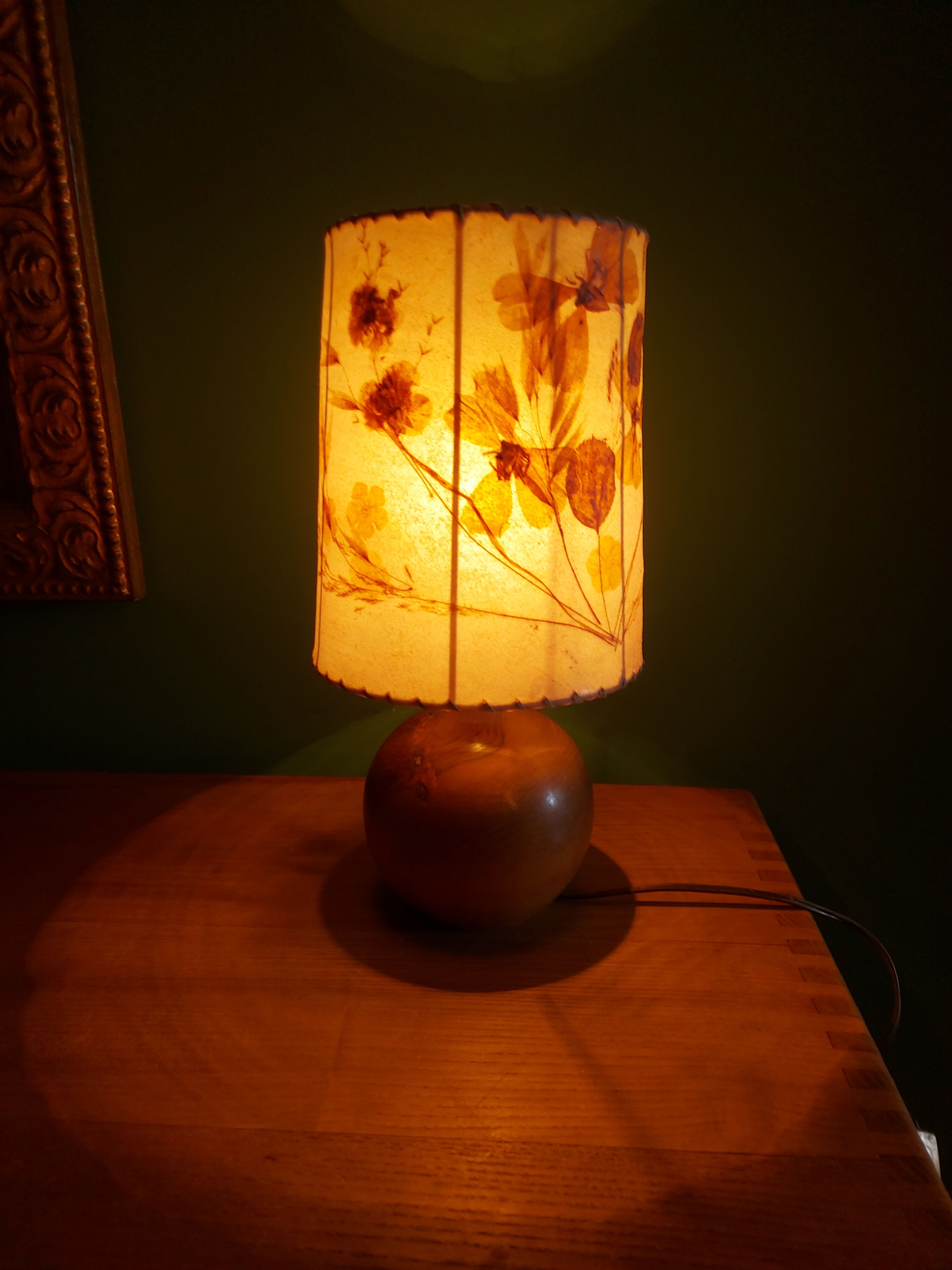 Lampe vintage en bois