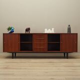 Enfilade en teck, design danois, années 1970, production : Danemark