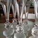 Lot of 6 crystal champagne flutes from Arques model Twenty first Century (21st century)