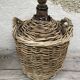 Demijohn rattan wicker woven