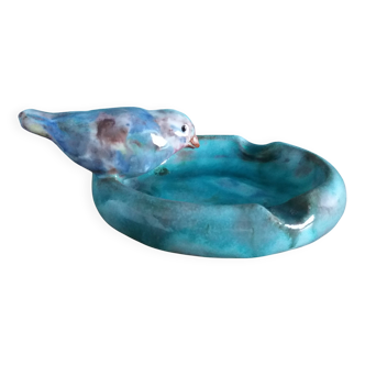 Bird ashtray signed Filmont Calvados