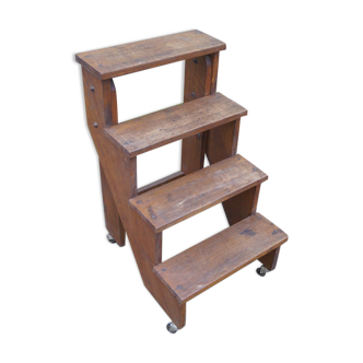 Oak library ladder 1950