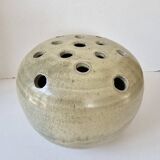 Ceramic flower vase signed GB (diameter 20cm)