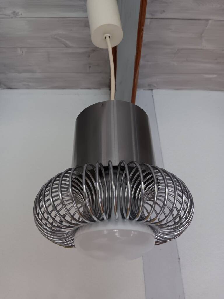 Suspension inox années 70 Philippe Rogier