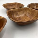 Set of 5 banana leaf dishes