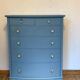 Commode semainier bleue zingueur