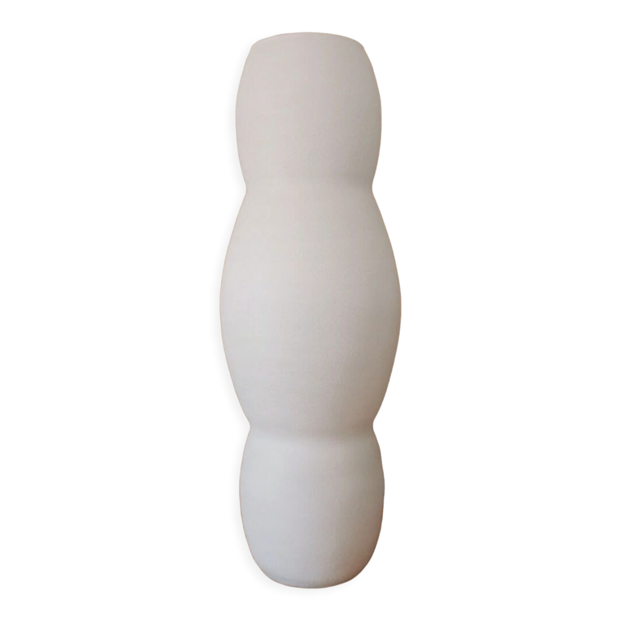 Vase blanc long