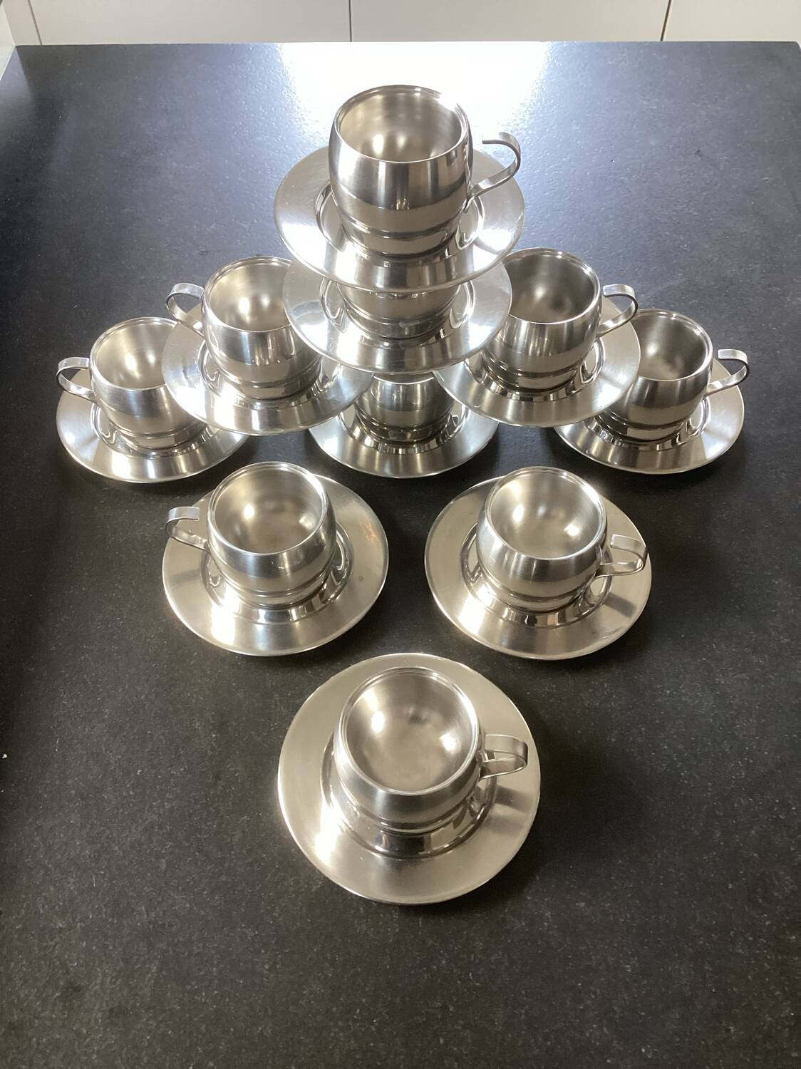 Tasses sous-tasses Tramontina